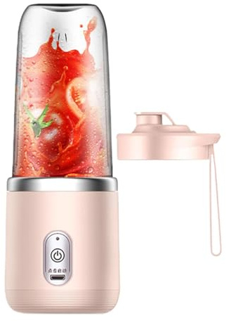Mixeur portable - Verre mélangeur portable, bol mélangeur, smoothies, petit-déjeuner, cuisine, commerciale, gym, sport, camping, plage, maison avec batterie rechargeable