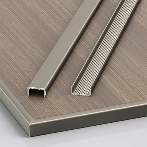 Coayuou Fliesen Abschlussleiste Metall U Profil 100cm*3 Stück Übergangsprofil Alu Langlebiger Schutz Für Saubere Abschlüsse An Wandfliesen & Bodenfliesen(Champagner,16mm)