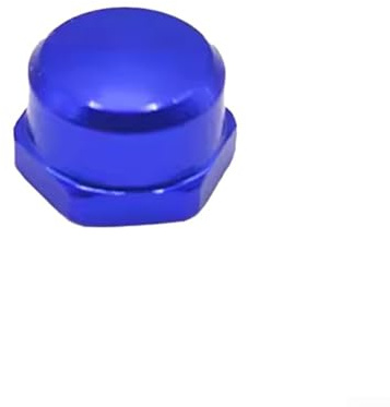 Jotekonoby Spindelmutter aus Aluminiumlegierung für Snap M7 Angelrolle, Ersatzteile, modifiziert, 7 x 4 mm, Wippgriffschrauben-Set, 2 Stück, kompatibel (Blau)