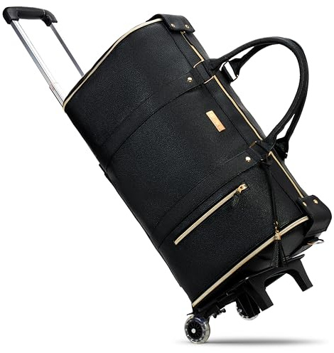 Luhxe Travel Convertible Carry On Garment Roller Bag 2.0 with Shoe Pouch & Detachable Shoulder Strap – Improved Zipper and reinforced straps - Charcoal