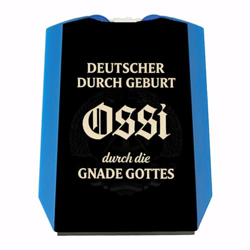 speecheese Ossi durch die Gnade Gottes Parkscheibe Ostdeutscher Humor für Autofahrer - Eiskratzer integriert