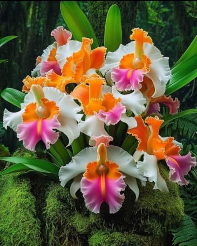 Eccellente Cymbidium Bulbi, piante perenni, Orchid in vaso, profumate, pianta Cymbidium Orchid(Non artificiali)-10 bulbs-D