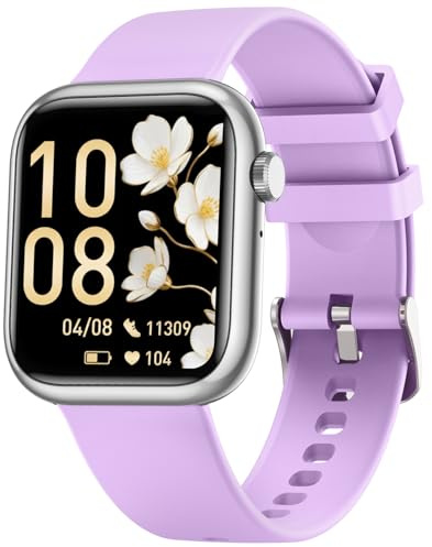 Smartwatch da donna Fitness Tracker da donna: orologio intelligente da donna da 1,83 pollici, risponde e chiama, con iP67, cardiofrequenzimetro, monitoraggio del sonno, contapassi, oltre 120 orologi