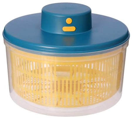 Centrifuga elettrica per insalata, grande capacità di 3 l, miscelatore elettrico di ricarica USB, design compatto per frutta e verdura, strumento da cucina per preparare pasti sani, efficienti