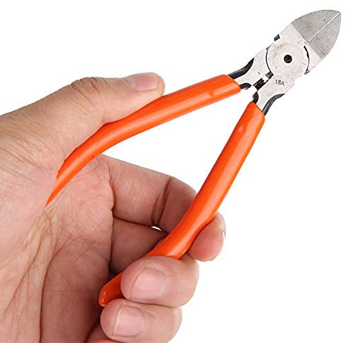 Mini taglierina a filo, Tronchesini Industriali in Acciaio al Cromo Vanadio Taglienti Laterali per Il Taglio del Metallo Tronchesi Pinze per Utensili Taglio a molla per tagliare a mano(5)