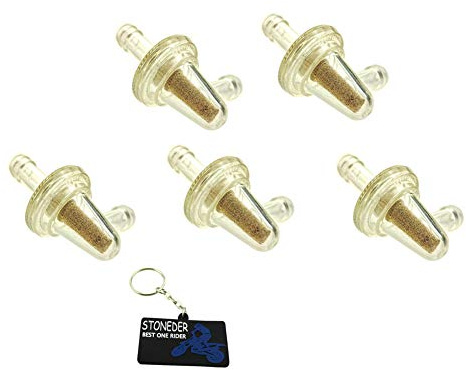 STONEDER 5 stücke 1/4 Kraftstofffilter 90 Grad Für 8423-01-9909 Honda Yamaha Suzuki Kawasaki Schneemobil Motorrad Dirt Bike ATV UTV Quad