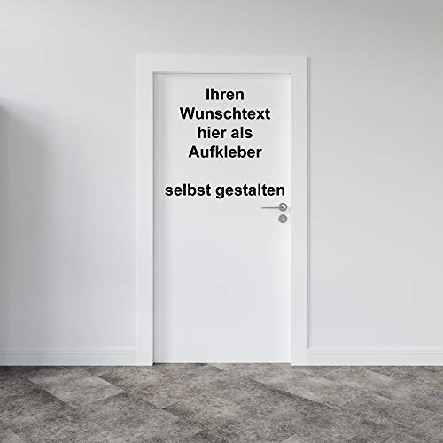 Türbeschriftung mit Wunschtext selbst gestalten, Länge 40cm