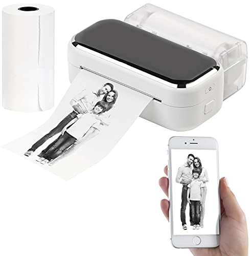 Callstel Fotodrucker: Mobiler XL Akku-Foto-Thermodrucker, Android, iOS, Bluetooth, App, 80mm (Multifunktionsdrucker, Handy Drucker, LAN)