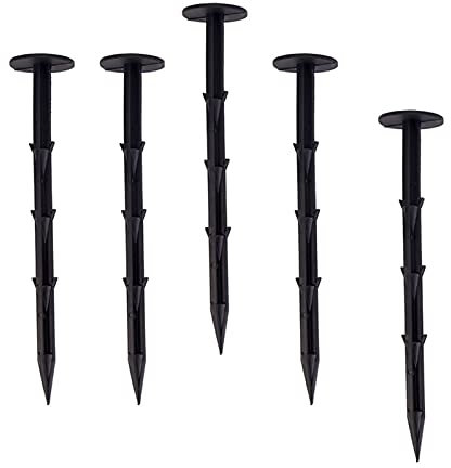 KHUY 100 PCS 7,9 PULGAS piquetas Tienda campaña estacas piquetas Grapas cesped Artificial para jardín, Malla antihierbas, Corteza de Pino Malla geotextil, piquetas Camping