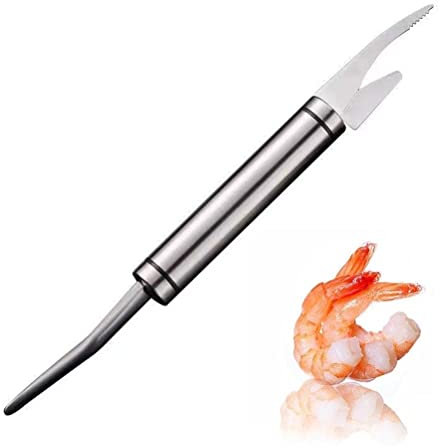 Shrimp Line Fish Maw Knife, 304 Edelstahl Seafood Deveiner/Cleaner, Shrimps Peeler, Fish Scales Shrimp Shells Remover Tool, Kitchen Gadgets