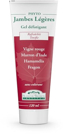 BLANCHE BRESSON - Gel Froid Phyto Jambes Légères - Anti-Fatigue pour Lutter Contre les sensations de Jambes Lourdes, Tonifie, Rafraîchit, Massage Circulaire, Apaise - 120 ml - Fabriqué en France