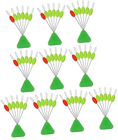 Toddmomy 10pcs Fishing Accessories Fluorescence Fishing Floats Tackle Tool for Sea and Rigs