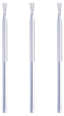 NUOBESTY 3 Stk Werkzeugpinsel aus Ton Keramik-Bildhauerwerkzeug Drahtbürste kratzen DIY-Werkzeuge Modellierpinsel aus Töpferwerkzeuge ultraleicht Skulptur Papier Ton Rostfreier Stahl FüR Skulpturen