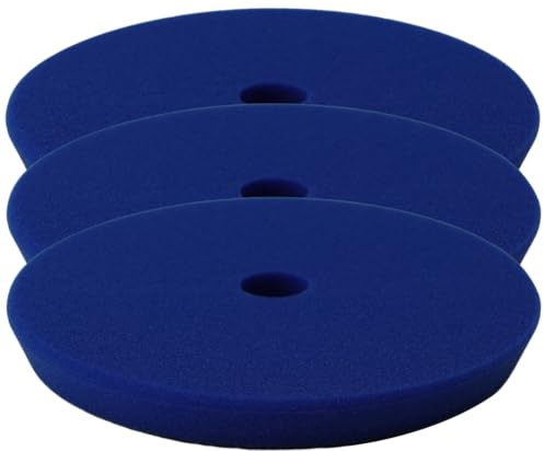 ADVANTUSE - Polierpads Polierschwämme Poliersets für Exzenter- und Rotationspoliermaschine (3x Medium/Finish Pad 125mm)