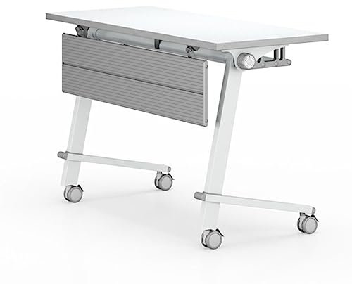 XNZJHPP Rechteckiger Besprechungstisch, zusammenklappbar, tragbar, spleißbar, Trainingstisch, Konferenztisch für Büro, Schule (1800 * 500 * 750mm)