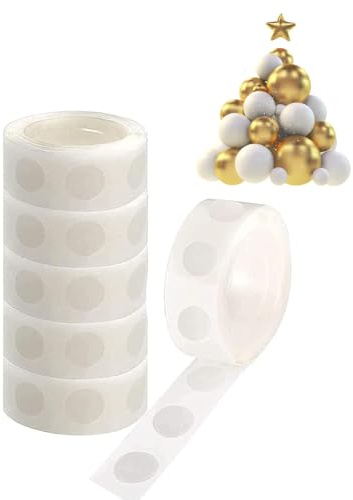 6 Rolls Glue Points Dots Double Sided Removable Glue Tape Dots for Scrapbook, Party, Wedding, Decoration