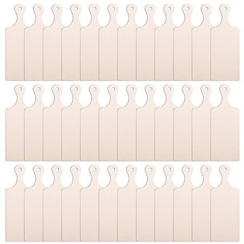 Aisuoka Mini Planche à Découper en Bois Mini Planches à Charcuterie Paddle Blank Petite Planche à Découper avec Poignée