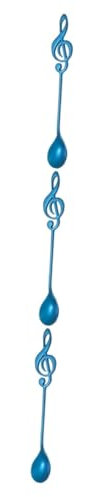 Alipis 3pcs Elegant Titanium Cutlery Musical Note Handles Stainless Steel Spoons for Coffee Tea Dessert Kitchen Utensil for Christmas Gifts