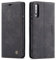 owlhold Hülle Samsung A70/A70S klapphülle Premium Lederhülle Weiches Vintage-Nubukleder Faltbare Ständer Schutzhülle Kartenfach Standfunktion stoßfest Handyhülle Samsung Galaxy A70/A70S -Schwarz