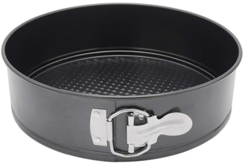 U COOK Cake Tins Pan for Baking, Non-Stick and Leakproof, Bake Oven Tray Round Mini Springform with Removable Bottoms. Birthday Christmas Cheesecake Spong Cakes. (18CM TIN)