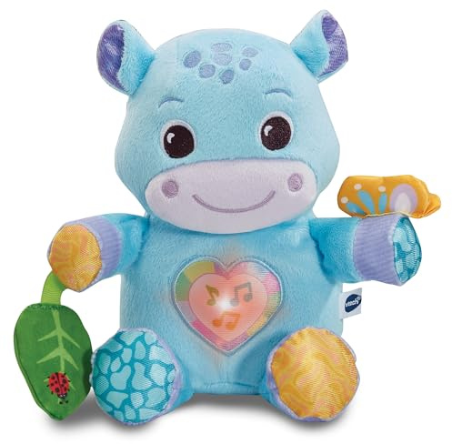 VTech Baby Flauschiges Flusspferd Kuschelspielzeug 3-36 Monate