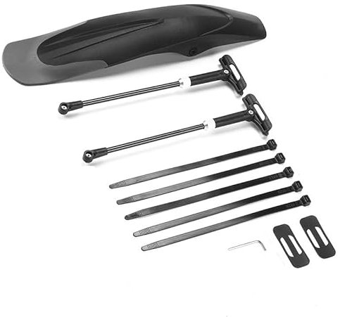 Guardabarros Mtb Juego de guardabarros anchos for bicicleta de montaña de 29 pulgadas, universal, ajustable, delantero y trasero, for instalación en bicicleta de montaña Guardabarros Bicicleta(Rear Fe