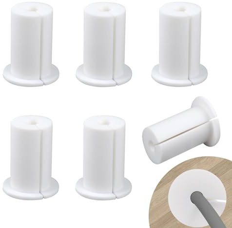 HEYLEAYAR Starlink - Kit di instradamento cavi per foro da parete da 2,5 cm, 6 occhielli da parete in silicone per Starlink Ethernet passacavi a parete, accessori per instradamento cavi Starlink,