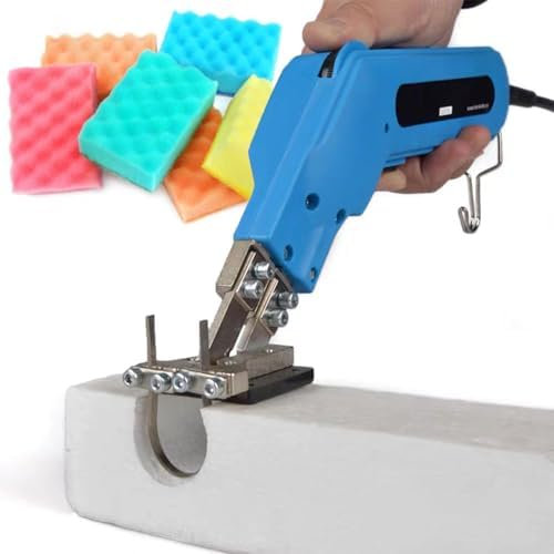 Herramienta cortadora de espuma con cuchillo caliente, herramienta de corte de espuma de poliestireno con calefacción eléctrica, ajuste de 16 pasos, intervalo de uso 1/4 min, temperatura hasta 500 ℃