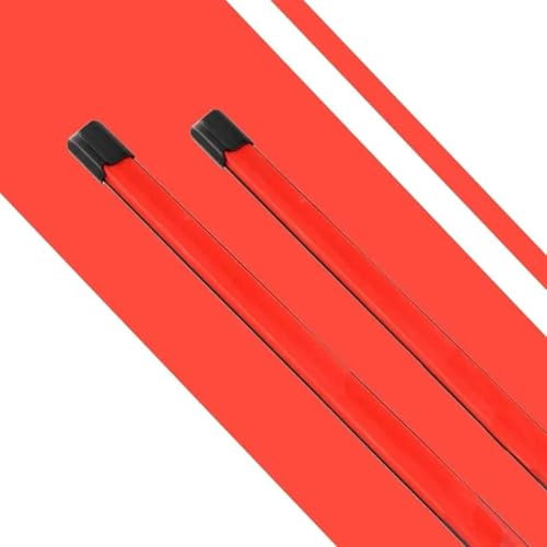 Limpiaparabrisas de coche/Apto for KIA Venga YN Hatchback 2009 2010 2011 2012 2015 2018 2019 Limpiaparabrisas de invierno de coche de color rojo y azul, escobillas de limpiaparabrisas de goma dobles