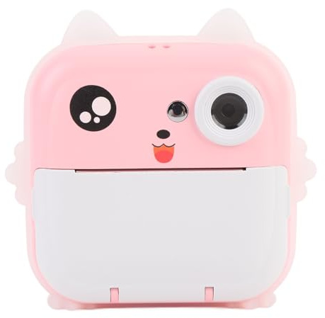 48 MP Instant Print-kamera med Utskriftspapper, 1080P Video, Selfie-lins Julklappar för Födelsedagspresenter för Pojkar i åldrarna 312, 32 GB SD-kort, Litiumjonbatteri, (Ros)