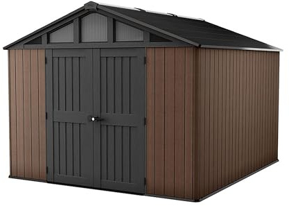 Keter Abri de Jardin Stronghold 10115-10,7 m2 - Marron Aspect Bois