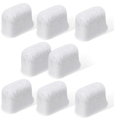 Confezione da 8 filtri per acqua a carbone di ricambio per macchine da caffè KitchenAid serie KES6551, accessori per caffettiera