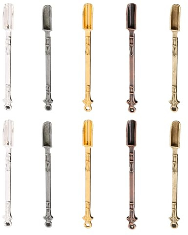 Verazquy Set di 10 mini cucchiai multicolori – piccoli cucchiai dosatori per polvere, spezie, medicine, integratori artigianali di dosaggio.
