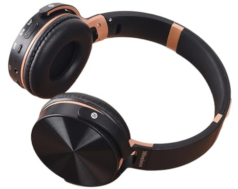 Yplkm Cuffie Senza Fili | Cuffie Pieghevoli Stereo Per Musica | Auricolari Senza Fili,Per Telefono Computer PC Giochi Sport Viaggio Allenamento Lavoro Studio