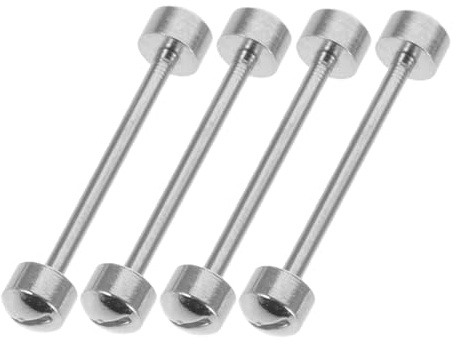 WATIIFUFU Lot de 4 Tiges de Connexion en Acier 16 MM pour Bracelets de Montre Vis de Bracelet de Montre Pièces de Rechange pour Réparation Outil Compatible Usage Horloger