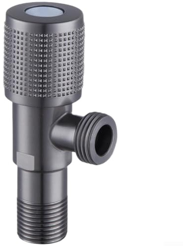 Dreieck Warm- und Kaltwasser Eckventil 2er Pack, Absperrventile mit Edelstahlmaterial zur sicheren Wasserdurchflussregulierung bei For Home