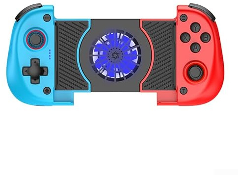 Handy-Gaming-Controller, Turbo-Bluetooth-kompatibel, mobiler Game-Controller (blau und rot)