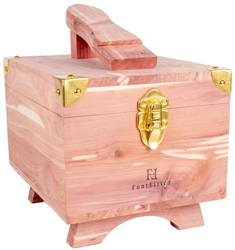 FootFitter Grand Cedar skoglanslåda, beteende förvaringslåda för skovårdsverktyg och skopolering