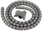 BuxiuGK Cable Espiral,Cable Flexible en Espiral 28MM*2M,para Cable en Casa u Oficina TVComputadora,Gris