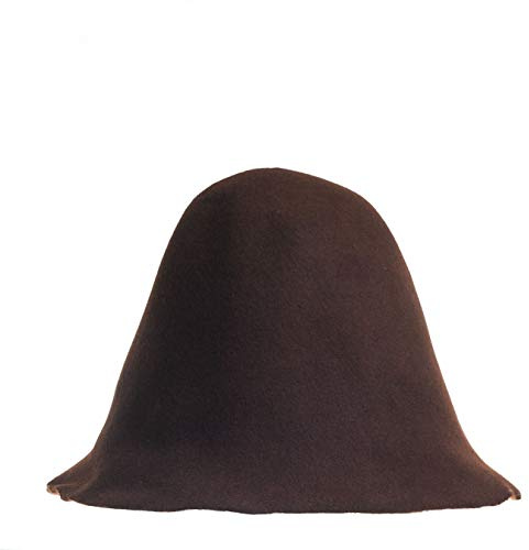 Generisk ullfilt kroppskoner färger för Millinery hatt huva (mörkbrun), Mörkbrunt, en storlek