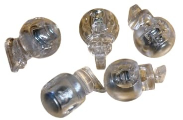 Clip-on Roman Blind Safety Toggles/Cord Adjusters/Orb/Spring Loaded (RM1011) (Pack of 5)