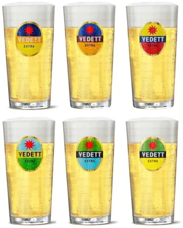 Verres à bière Vedett Extra 330 ml - 6 pièces