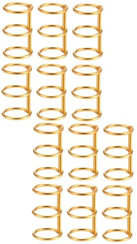 TEHAUX 12stücke Bindungsringe Für Lose Goldene Binder Für Notizbücher Kalender Und Scrapbooks Praktische Und Vielseitige Verwendung Für Schule Und Büro