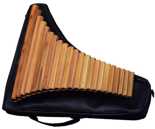 Panflöte Konzert Bitter Bamboo Panflöte Instrument C Professionelle 22-Röhren-G-gestimmte Panflöte. Spielende Panflöte Für Die Linke Hand(G)