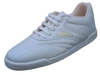 Zapatilla Deportiva Aerobic para Mujer, Planas (Blanco, Sistema Tallas Calzado EU, Adulto, Mujer, Números, Estrecho, 41)