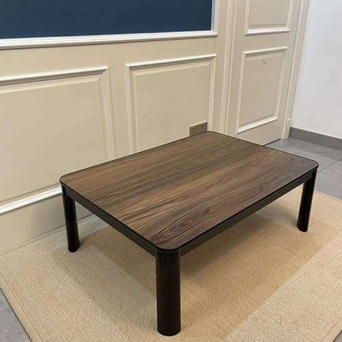 Mesa térmica japonesa multifuncional para 3-4 personas, diseño simple de perfil bajo, color negro acogedor, ideal para reuniones familiares y comodidad de invierno - KT105-1A