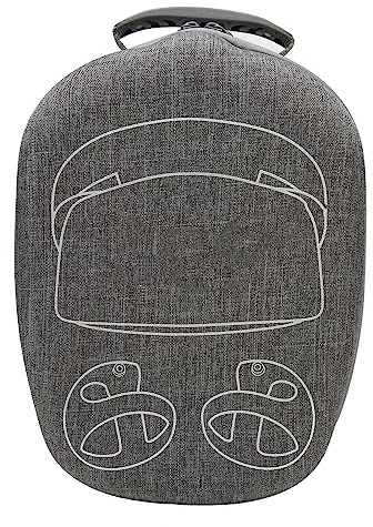 KIMISS Étui de Voyage pour Casque VR, étui de Transport Portable Anti-chute Gris EVA pour PS VR2 avec Couvercle de Protection d'objectif