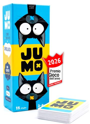 ATM Gaming JUMO - Gioco da Tavolo per Famiglia e Amici - Gioco di Società Divertente e Veloce - Da 3 a 8 Giocatori - 12+ anni - Dai creatori di Quickstop - Gioco da viaggio