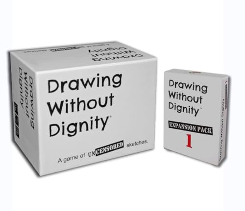 Drawing Without Dignity Combo Pack: Party Game + Expansion Pack 1 - A Twisted Funny Adult Party Game Version of The Classic Drawing Game…