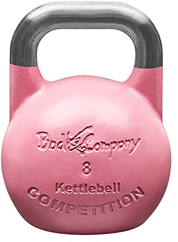 Bad Company Competition Kettlebell, stålhantel, svänghantel för träning i olika viktnivåer, 8 kg